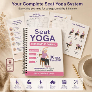 30-Day Gentle Chair Yoga Challenge Book for Seniors Over 60